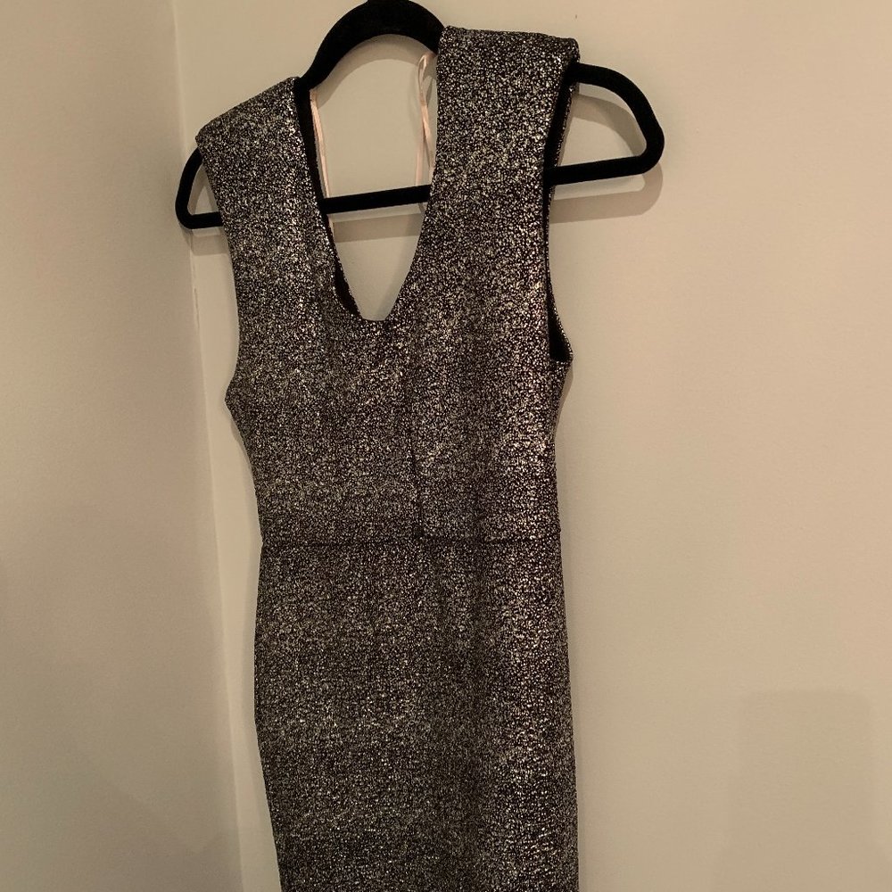 Forever 21 silver mini dress in size M